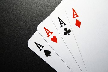 Four aces for win