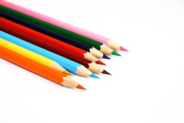 Isolated color pencil