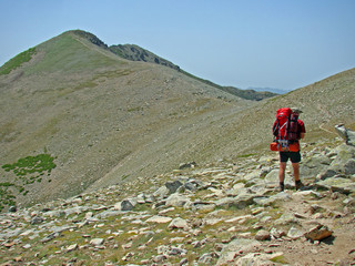 Fototapeta premium Corse, sur le GR 20 - étape 8 route des crêtes