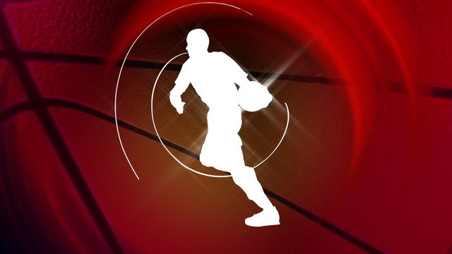 basketball background, HD 1080p, seamless loop