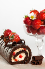 Chocolate & Strawberry Cake