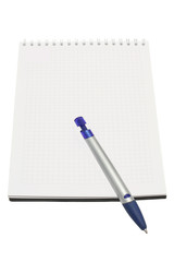 notebook and pen