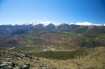 valley at gredos mountains