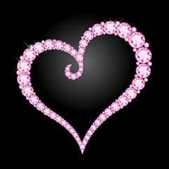 ダイヤモンドのハート　diamond　heart