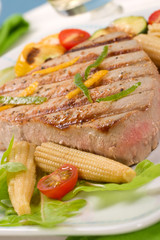 Grilled tuna steak