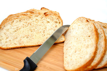 Sliced Cracked Wheat Sourdough Bread