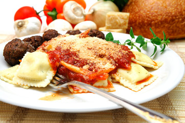 Ravioli And Meatballs