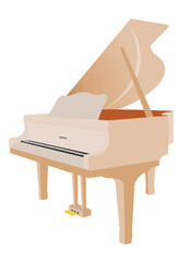 Grand piano - a music instrument