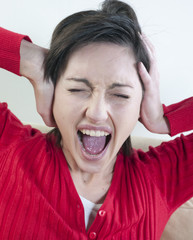 femme bruit stress