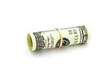 Money on white background