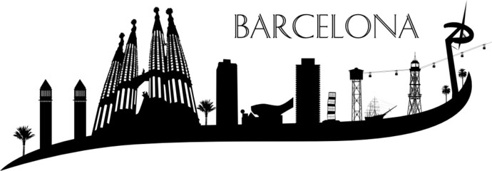 Obraz premium Wallpaper Barcelona