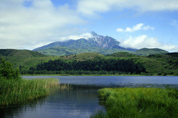 Fototapeta na wymiar Lake Rishirifuji