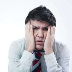 homme d'affaires stress surmenage