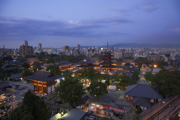 Obraz premium 四天王夜景