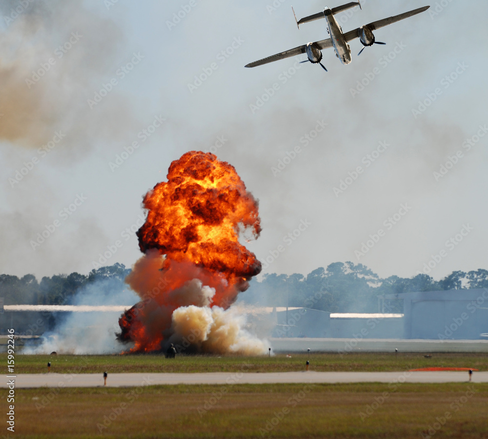 Canvas Prints Aerial bombardment