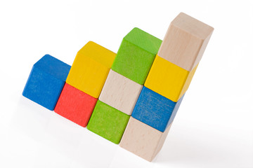 Wooden toy blocks