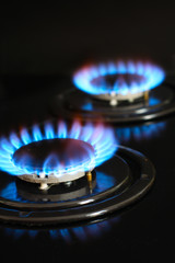 flames of gas