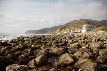 Beautiful view of Malibu at low tide
