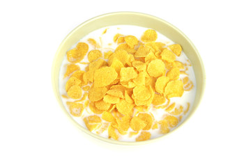 cornflakes and milk
