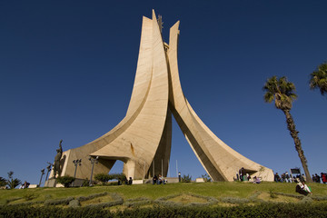Monument des martyrs, in the capital of Algeria