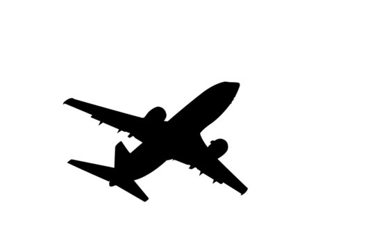 silhouette of aircraft