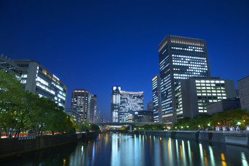 大阪淀屋橋夜景