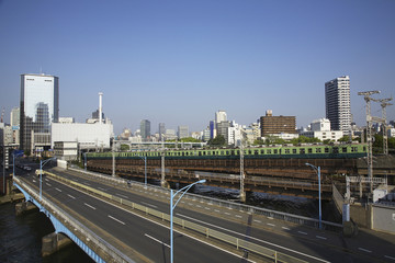 Fototapeta na wymiar 大阪大手前から北区を望む