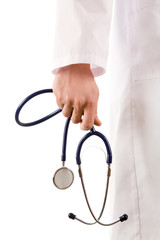 Stethoscope in hand