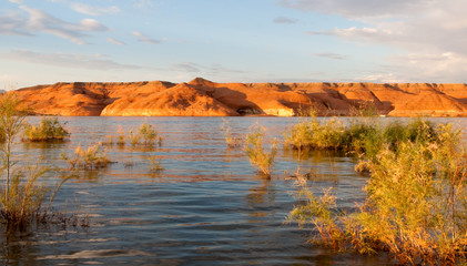 Lake Powell Rocks at Sunset