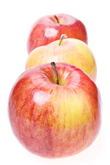 Fototapeta na wymiar Apples isolated on white background.