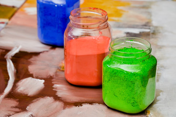 peinture couleurs pigments