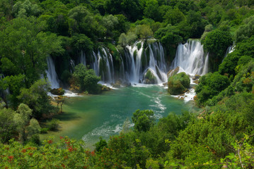 Obraz premium Kravica Wasserfälle - Kravica waterfall 03