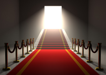 Fototapeta premium Red Carpet Entrance