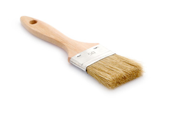 Pinceau sur fond blanc