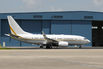 Passenger jet airplane