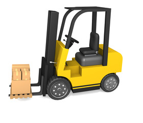 Forklift With Packages