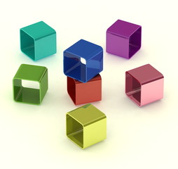 decorative colorful boxes