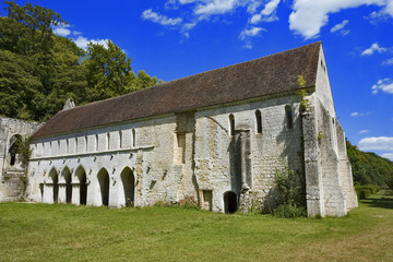 france, normandie, radepont : abbaye de fontaine gu&eacute;rard