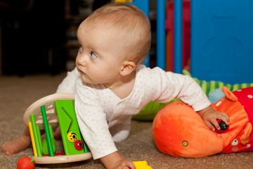 Playing on the floor