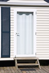 Entrée d'un mobil home