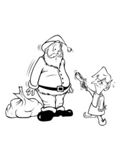 Santa and evil elf