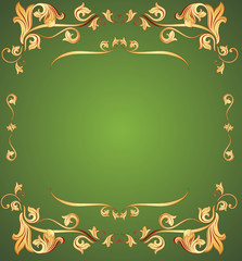 Vintage floral frame