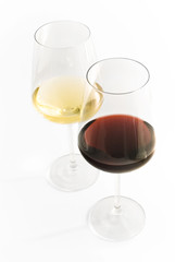 Wine Glasses Red White