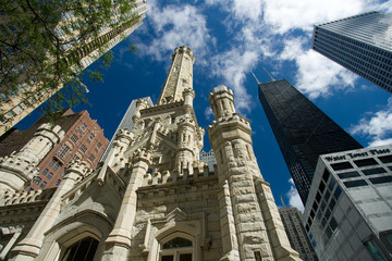Fototapeta premium Old Water Tower, Chicago