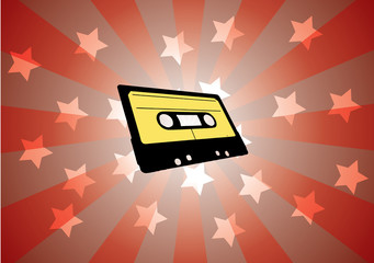 cassette with stars