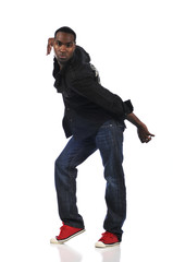 Naklejka premium Hip-Hop style dancer