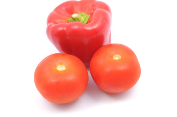 Pepper and tomatoes