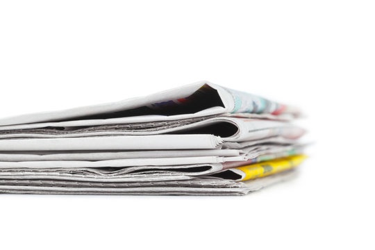 Stack of newspapers