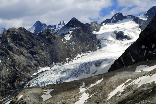 Passo dello Stelvio: ghiacciaio dell'Ortles