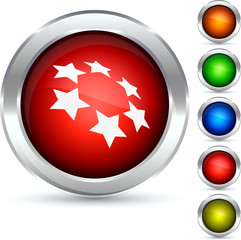 Constellation detailed button. Vector illustration